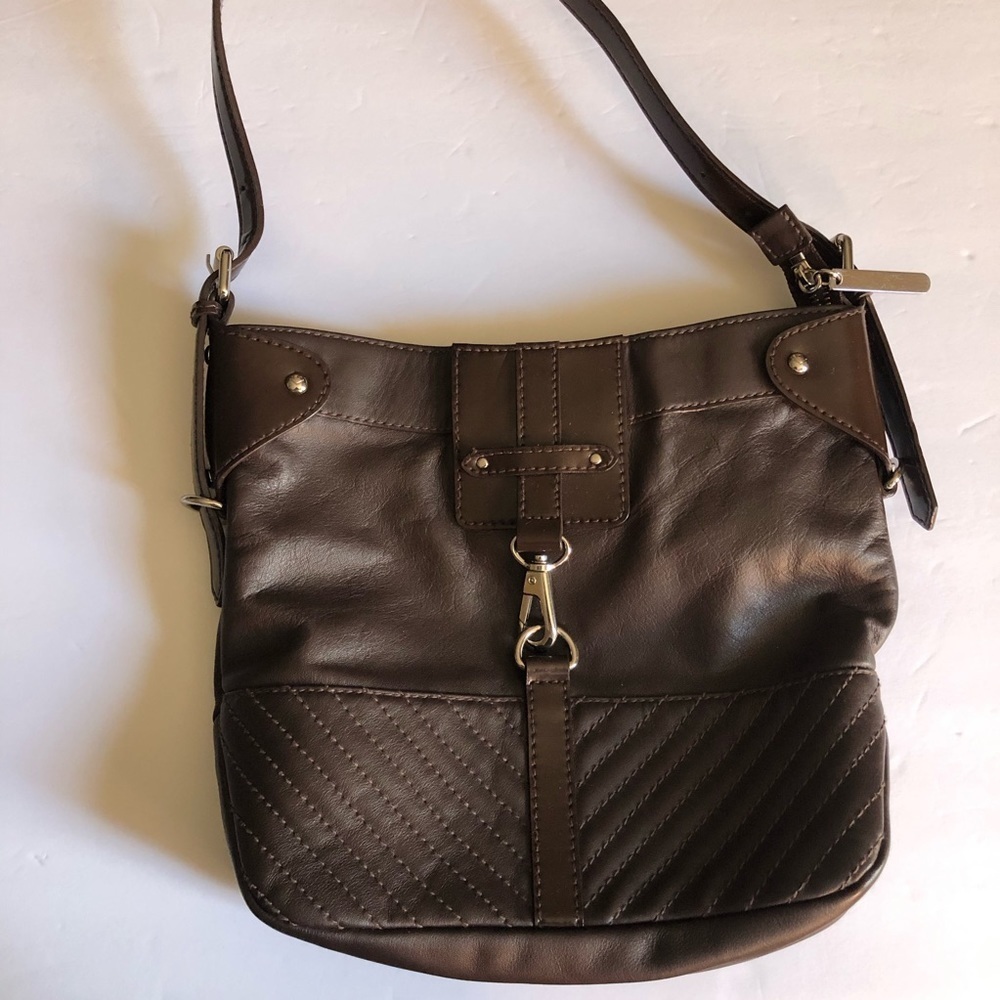 Via spiga brown leather cross body bag